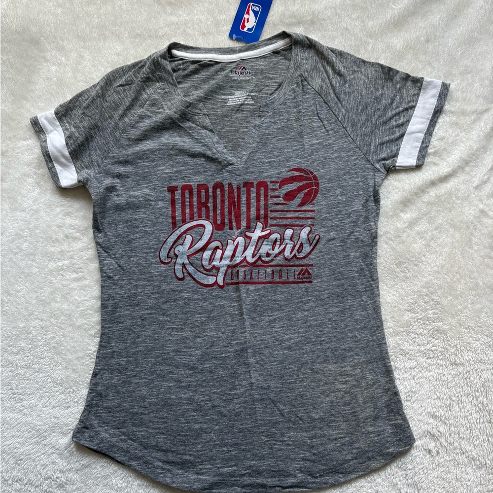Gray NBA Toronto Raptors Women's Tee